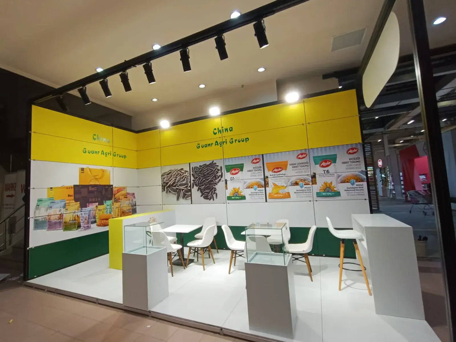 China Guanr Agri Group için kurulan maxima sistem fuar standı