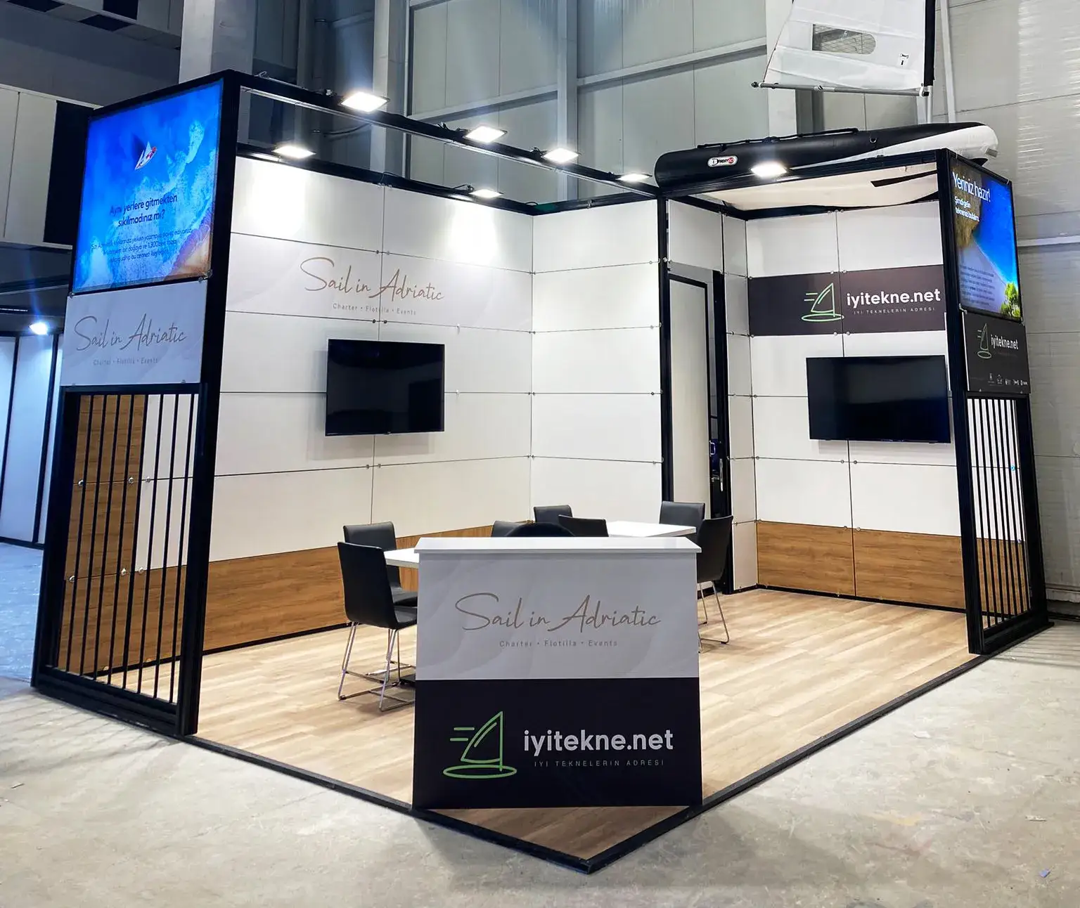 iyitekne.net için kurulan maxima sistem fuar standı