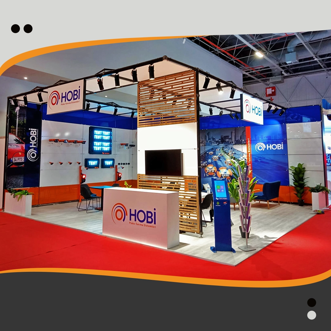 HOBİ Fuar Standı 4 Cam Sistem Stand